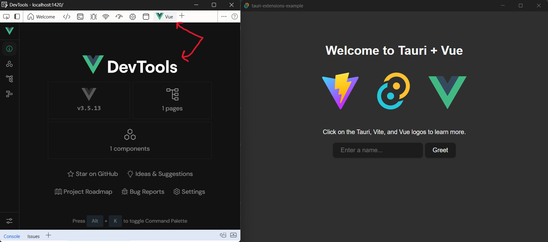 DevTools Screenshot